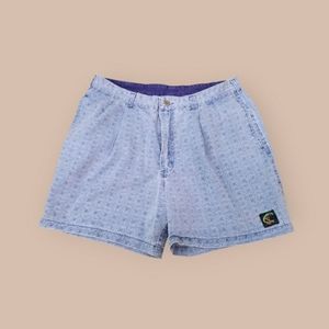 Vintage 90's O'neill Soft Denim Shorts. Made in the USA. Light Blue Size 36